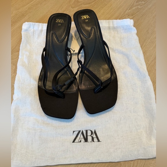 Zara Kitten Heel Sandals - Picture 1 of 6